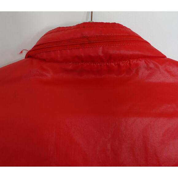 Vintage Izod Lacoste Jacket Mens XL Red Nylon Retro 80s Full Zip Windbreaker - Picture 8 of 13